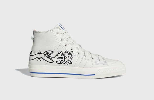 Keith Haring x adidas Nizza High "Blue White"
