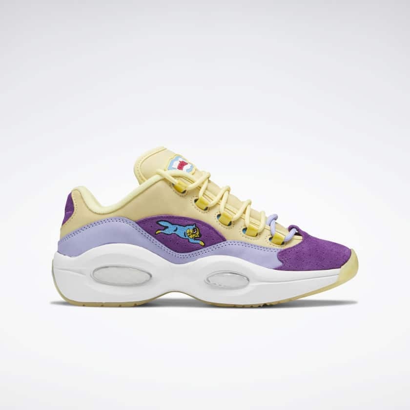 BBC x Reebok Questions Low "Ice Cream Running Dog" (Yellow Purple)