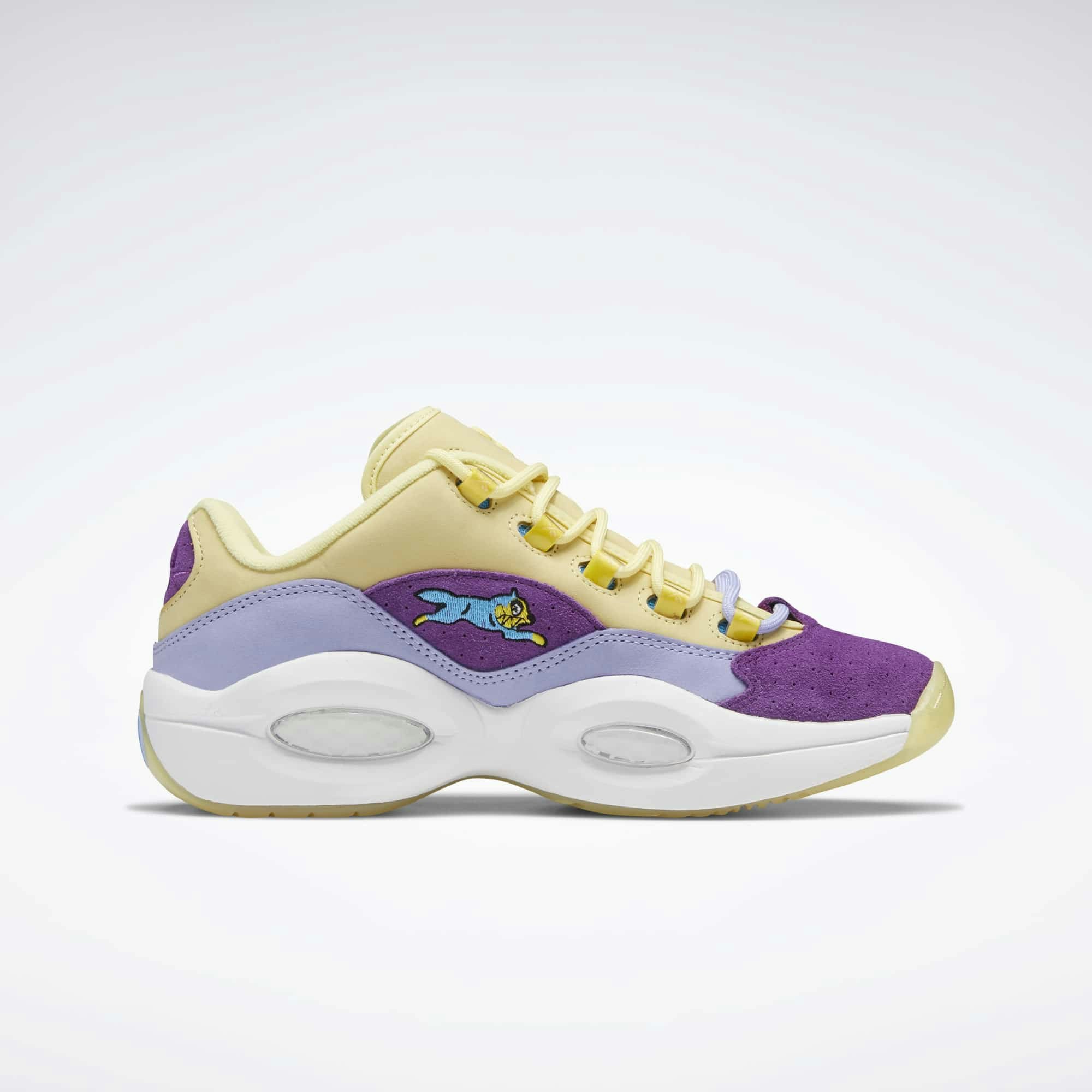 BBC x Reebok Questions Low "Ice Cream Running Dog" (Yellow Purple)