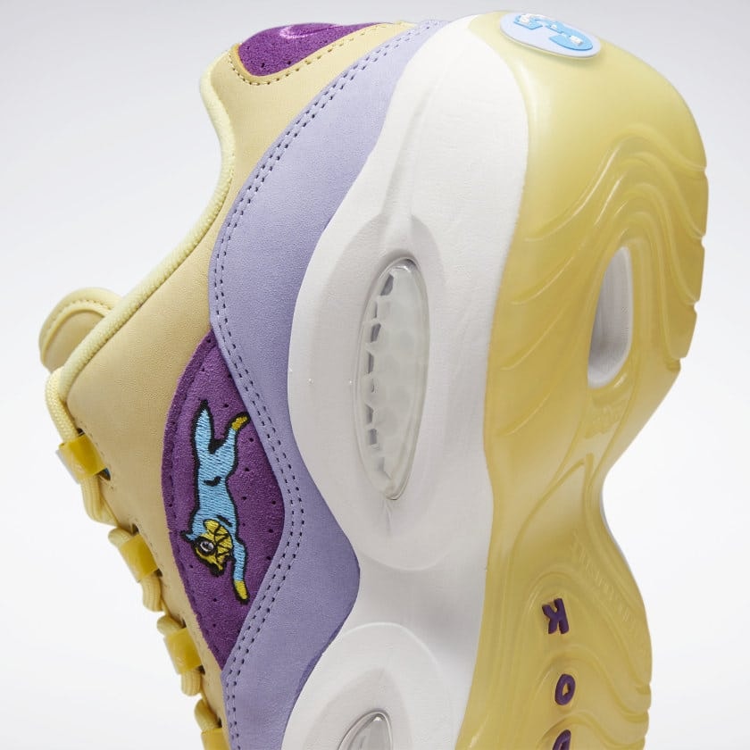 BBC x Reebok Questions Low "Ice Cream Running Dog" (Yellow Purple)