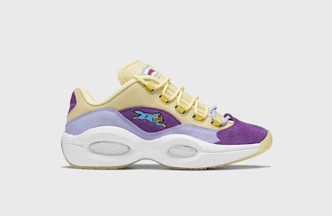 BBC x Reebok Questions Low "Ice Cream Running Dog" (Yellow Purple)