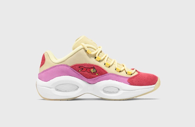 BBC x Reebok Questions Low "Ice Cream Running Dog" (Yellow Red)