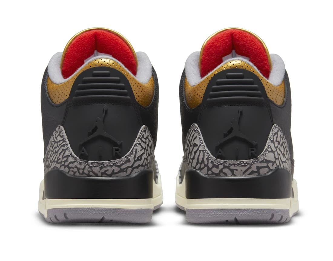 Black and gold jordan 3 shop