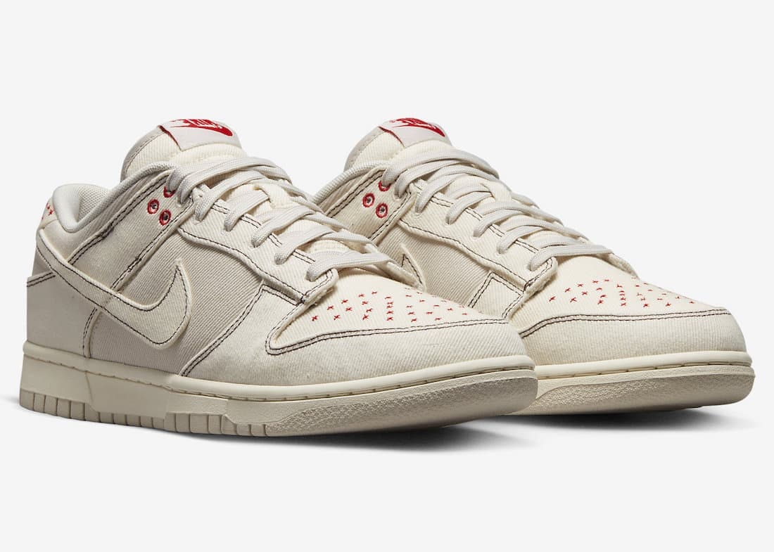 Nike Dunk Low "Sashiko" (Light Orewood Brown)