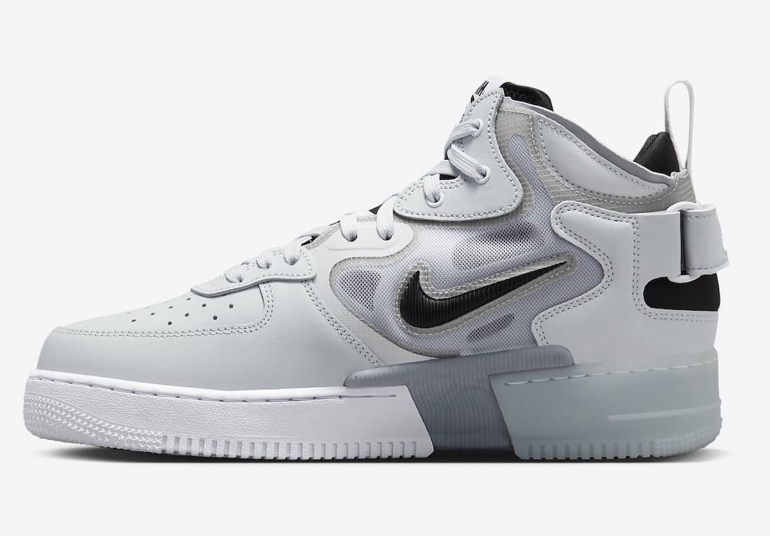 Nike Air Force 1 Mid React "Grey Skeleton"