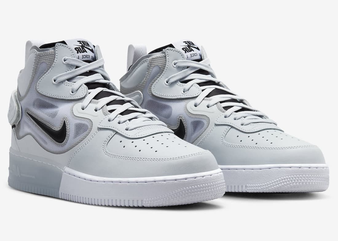 Nike Air Force 1 Mid React "Grey Skeleton"