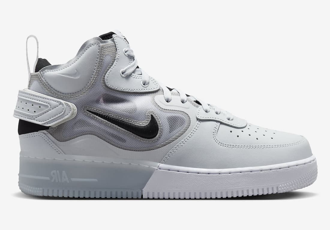 Nike Air Force 1 Mid React "Grey Skeleton"
