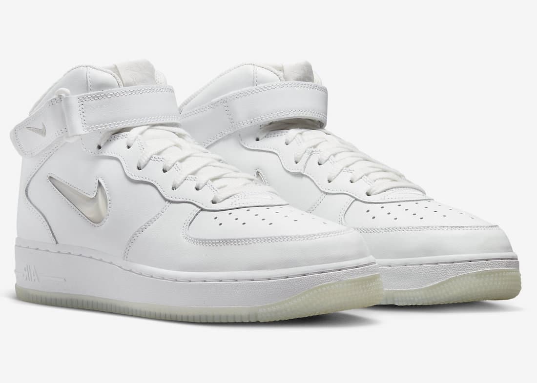 Nike Air Force 1 Mid "Color of the Month" (Summit White)