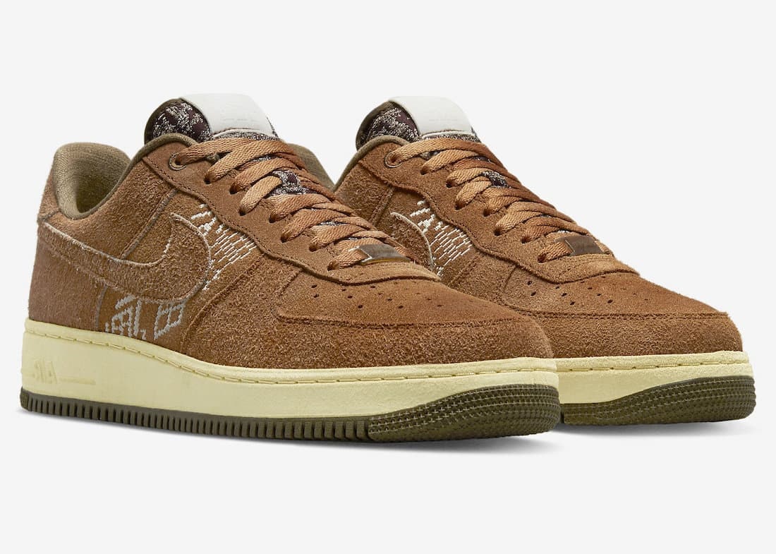 Nike Air Force 1 Low "NAI-KE" (Brown Shaggy)