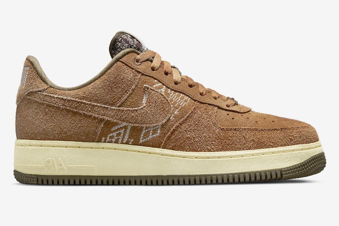 Nike Air Force 1 Low "NAI-KE" (Brown Shaggy)