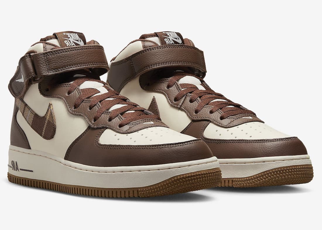 Nike Air Force 1 Mid "Brown Plaid"