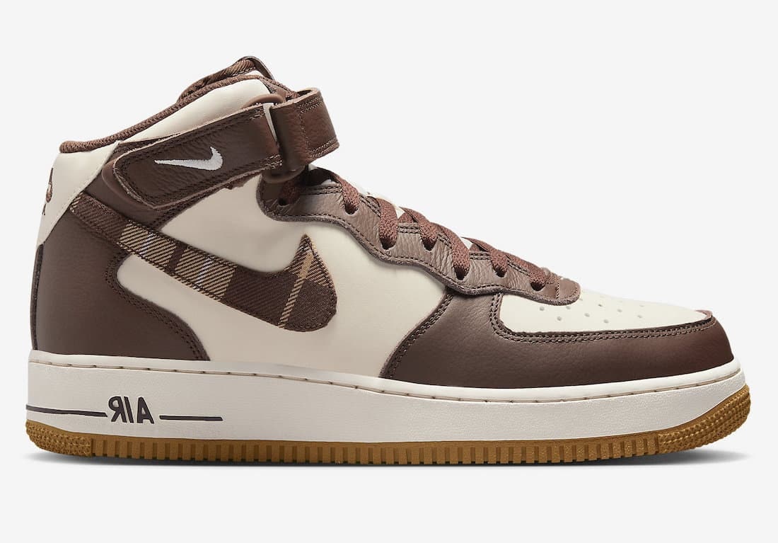Nike Air Force 1 Mid "Brown Plaid"