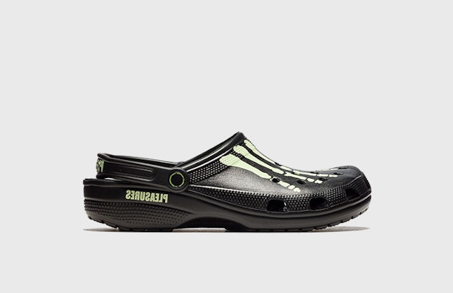 Pleasures x Crocs Classic Clog "Neon Black"