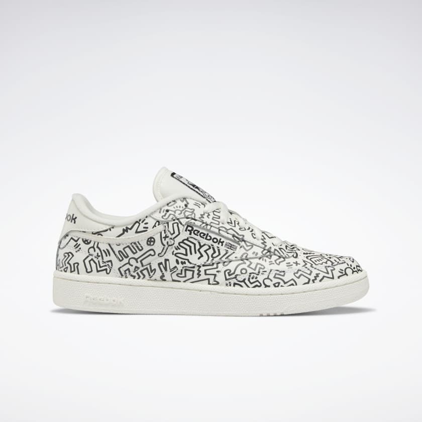 Keith Haring x Reebok Club C 85 "Chalk White"