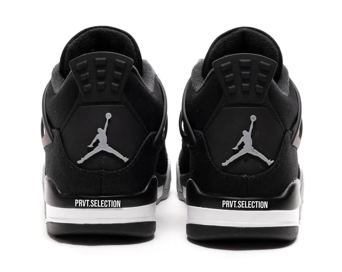 Air Jordan 4 "Black Canvas"