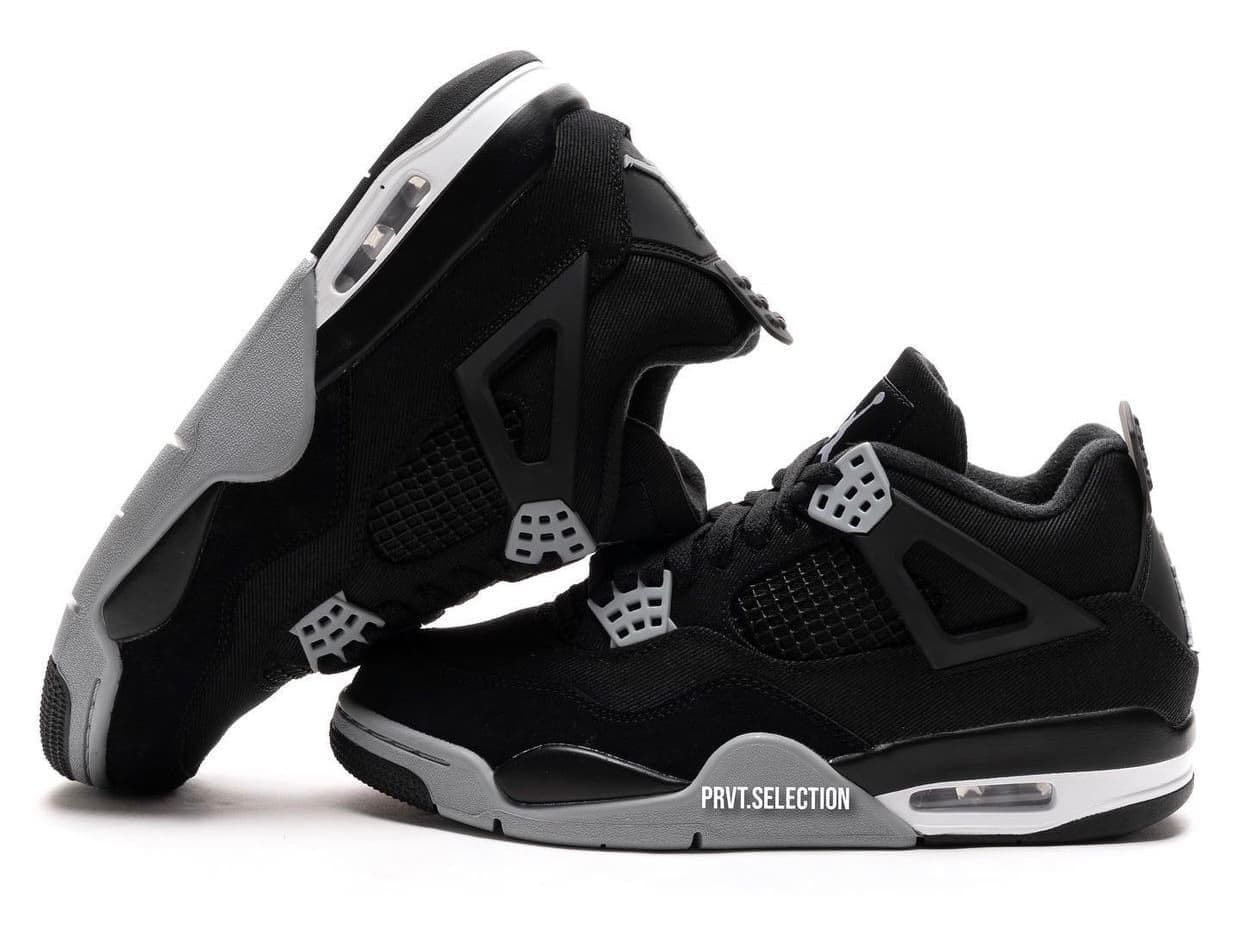 Air Jordan 4 "Black Canvas"