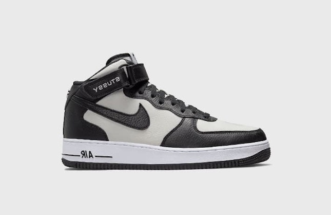 Stüssy x Nike Air Force 1 Mid "Black/White"
