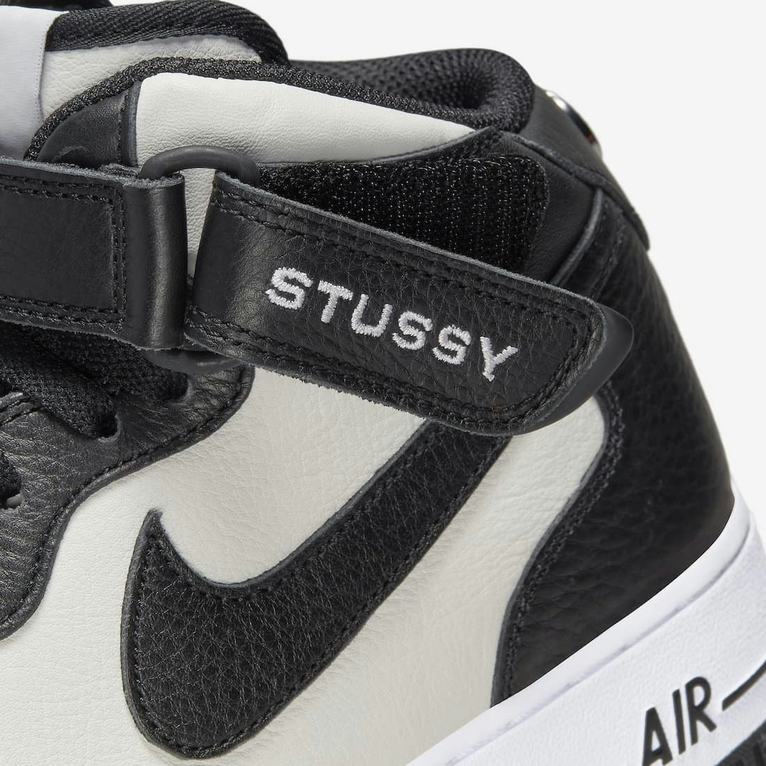 Stüssy x Nike Air Force 1 Mid "Black/White"