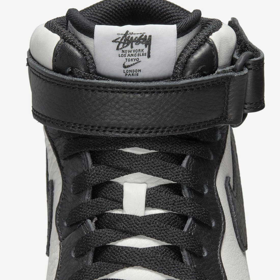 Stüssy x Nike Air Force 1 Mid "Black/White"