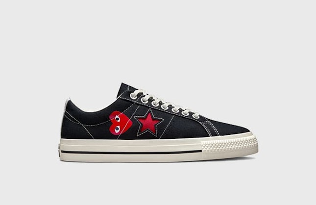 Comme des Garçons x Converse One Star "Play" (Black)