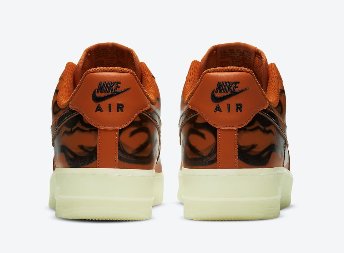 Nike Air Force 1 Low QS "Skeleton" (Orange)