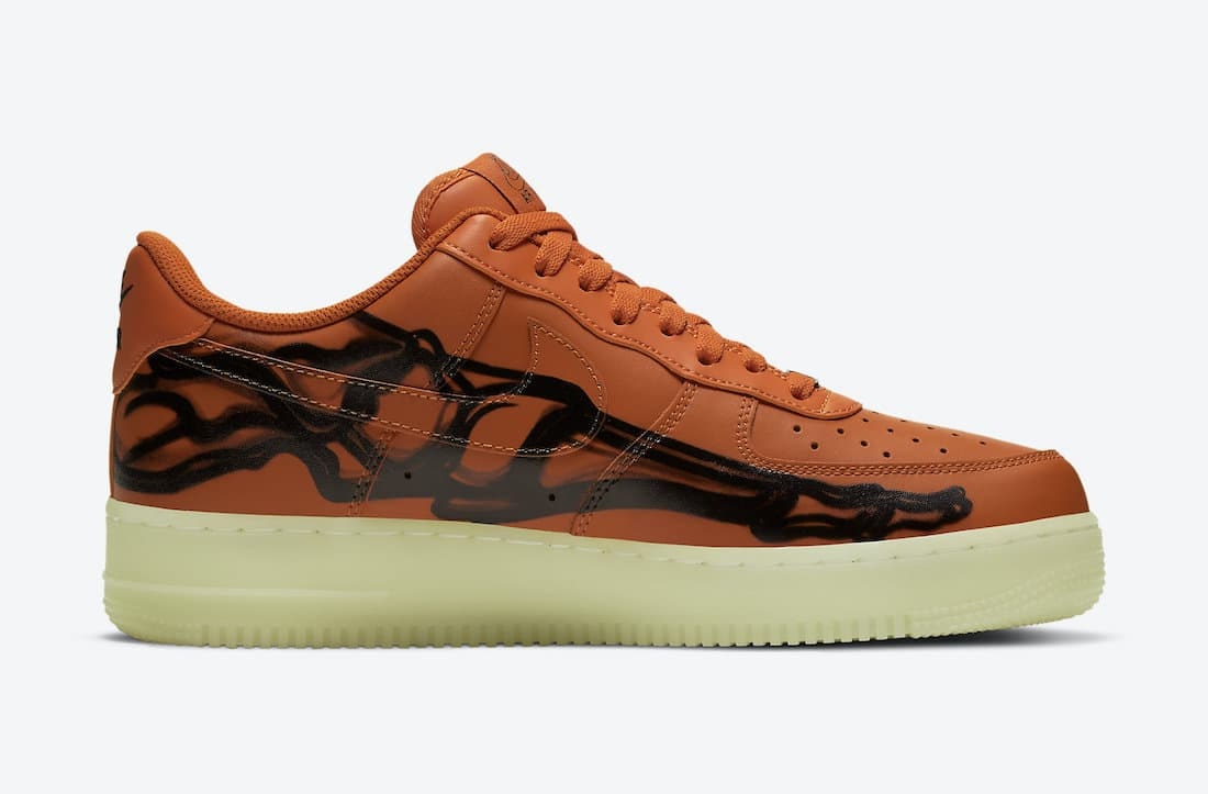 Nike Air Force 1 Low QS "Skeleton" (Orange)