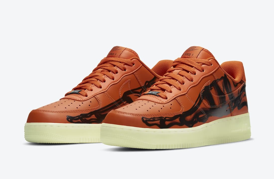 Nike Air Force 1 Low QS "Skeleton" (Orange)