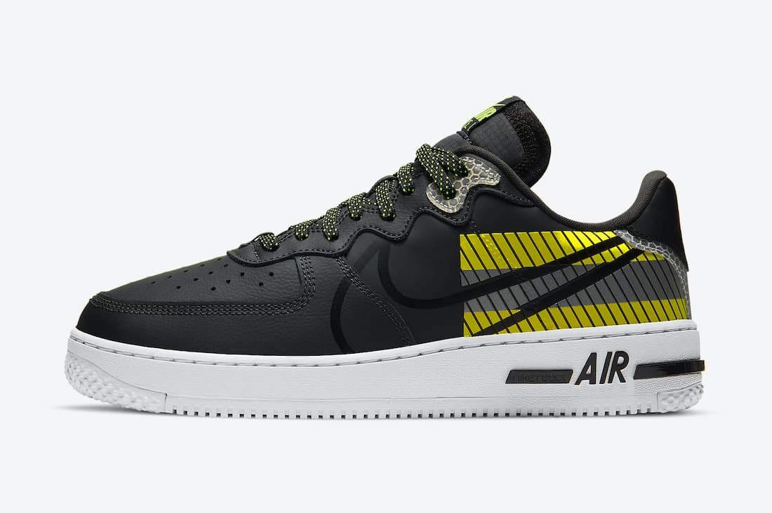 3M x Nike Air Force 1 React (Black)