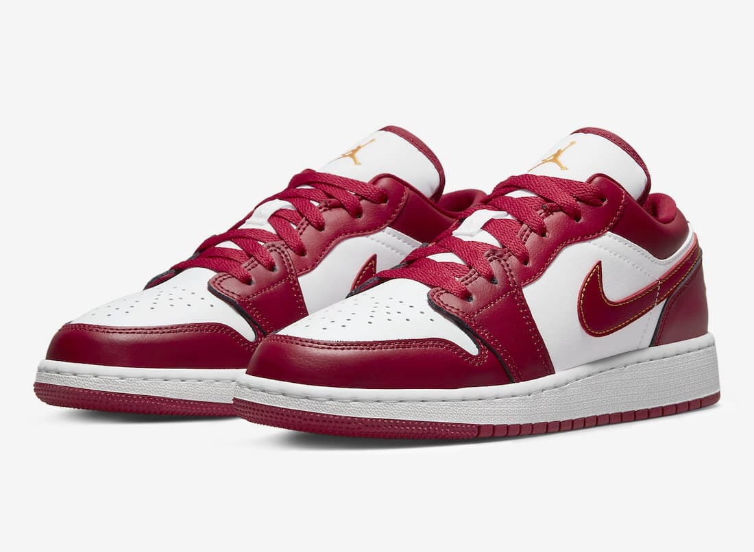 Air Jordan 1 Low GS "Cardinal Red"