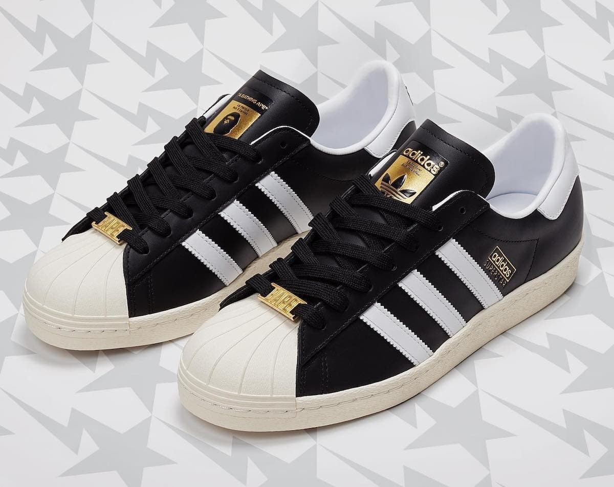 BAPE x adidas Superstar “Black” 