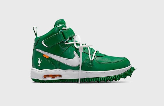 Off-White x Nike Air Force 1 Mid "Pine Green"