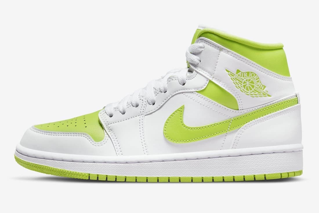 Air Jordan 1 Mid "White Lime"