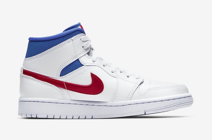 Air Jordan 1 Mid Wmns "Red-Game Royal"