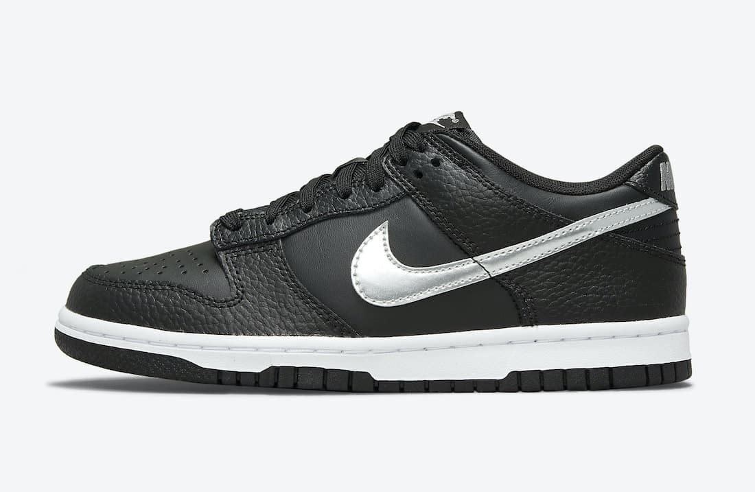 Nike Dunk Low GS “Black/Silver”