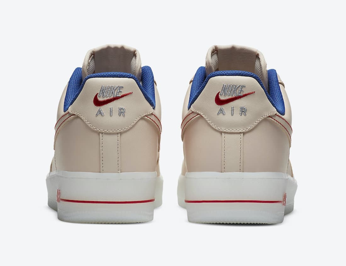 Nike Air Force 1 (Beige/Red/White)