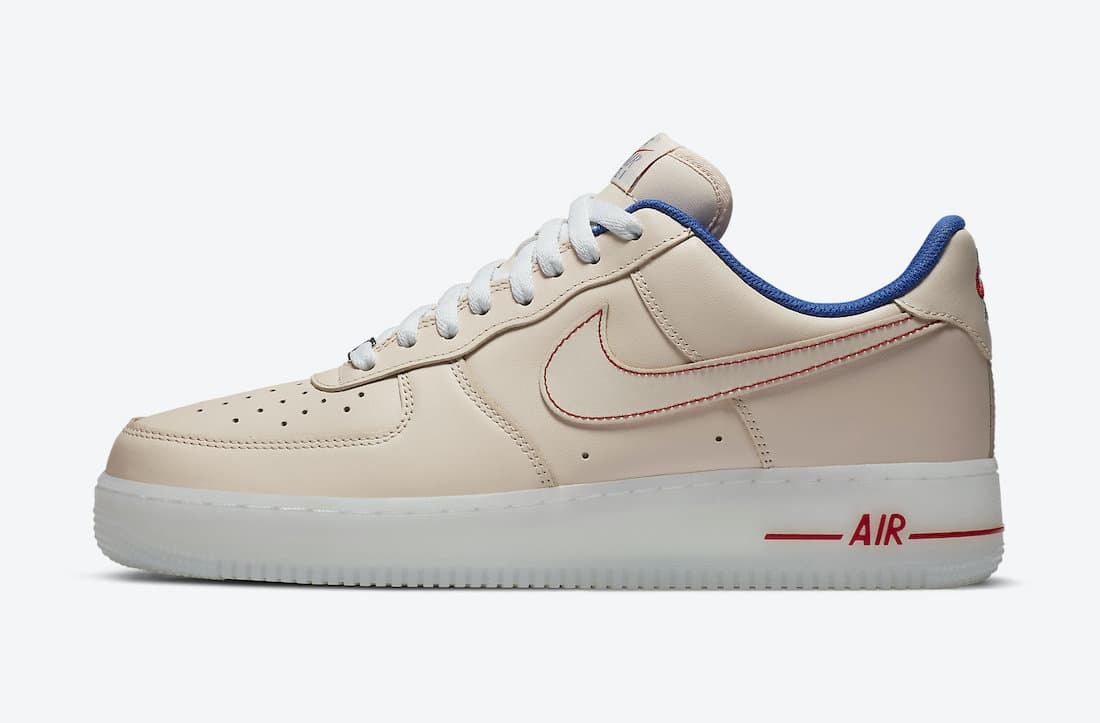 Nike Air Force 1 (Beige/Red/White)