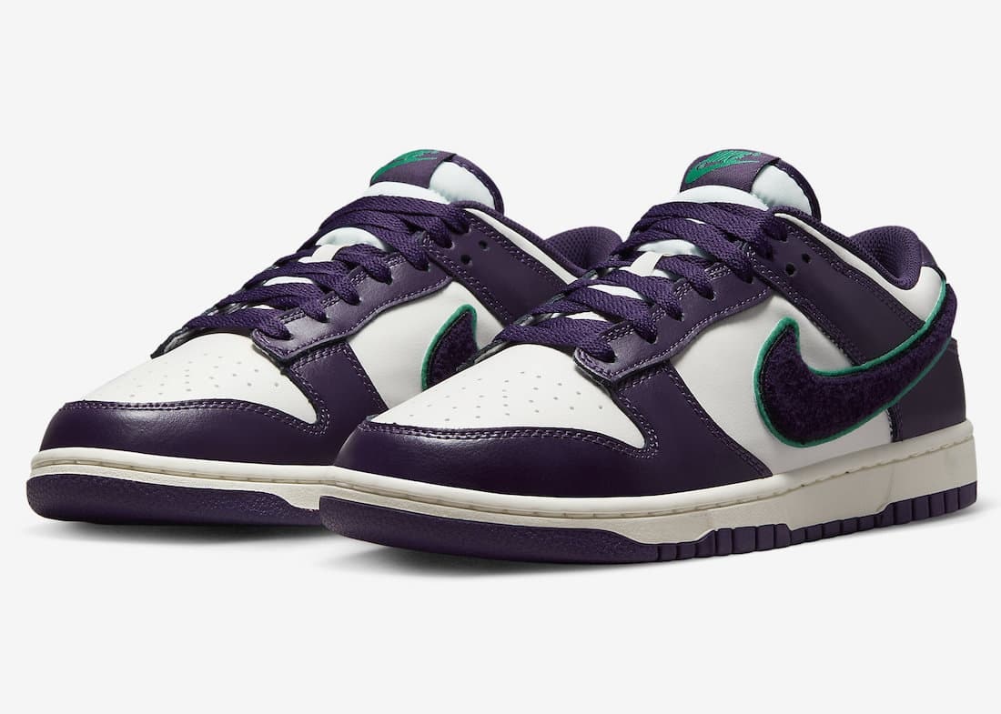 Nike Dunk Low "Chenille Swoosh" (Grand Purple)