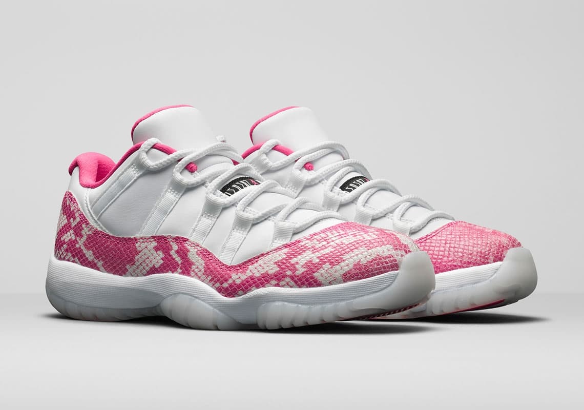 Air Jordan 11 Retro Low Wmns "Pink Snakeskin"