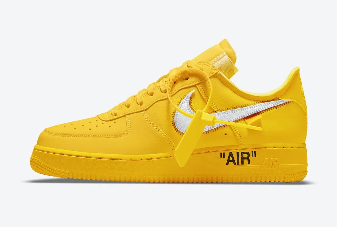 Nike x Off-White Air Force 1 “University Gold”