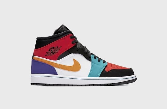 Air Jordan 1 Mid "Multicolor Bred"