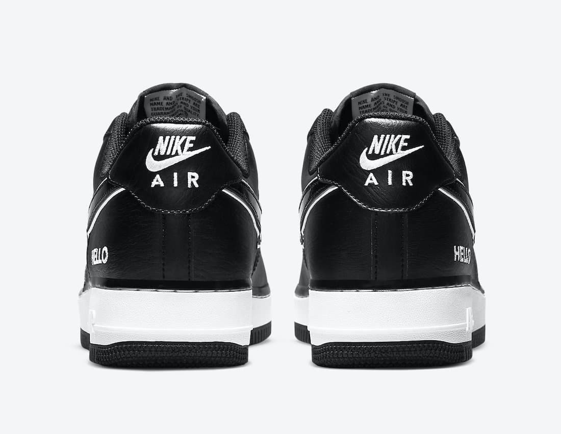 Nike Air Force 1 Low "Hello My Name Is" (Black)