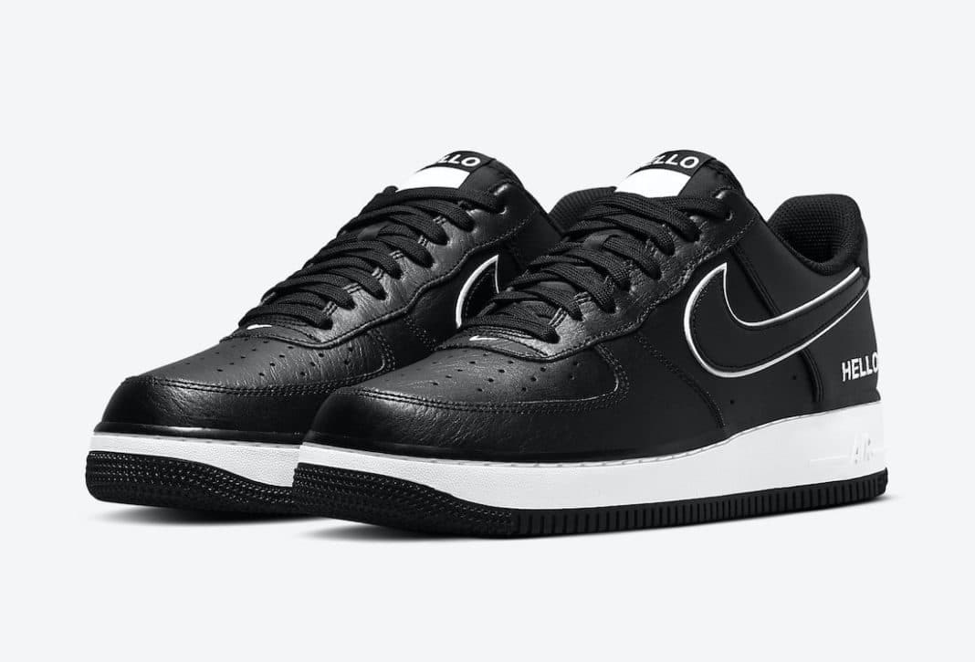 Nike Air Force 1 Low "Hello My Name Is" (Black)
