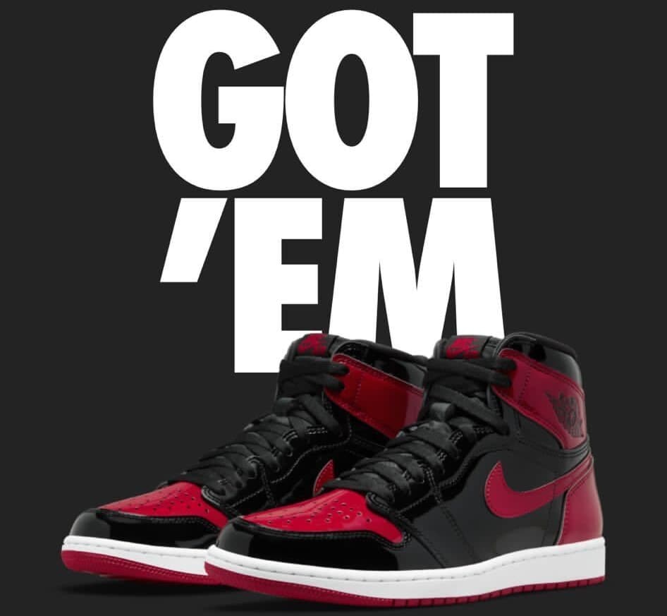 Air Jordan 1 High OG "Bred Patent" 