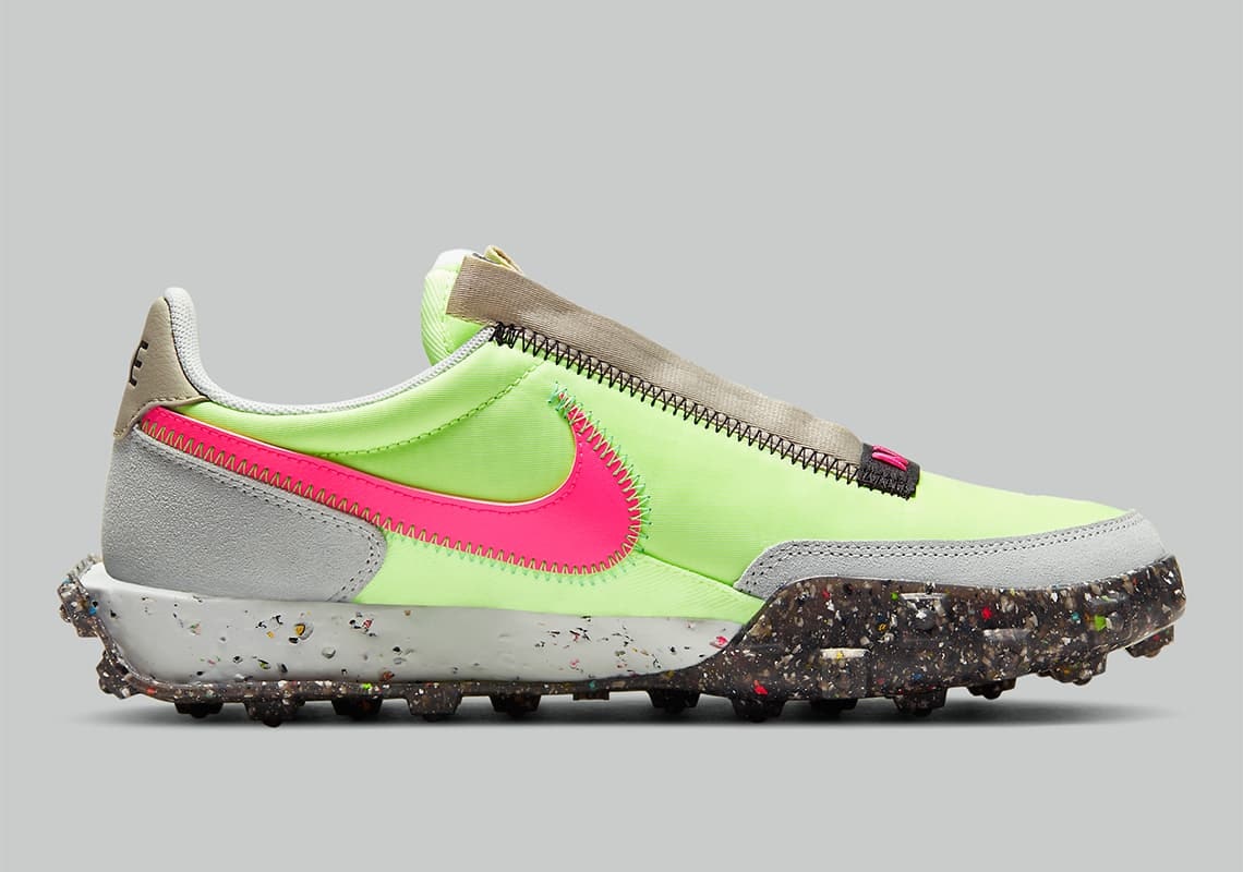 Nike Waffle Racer Wmns "Crater" (Pink/Yellow)