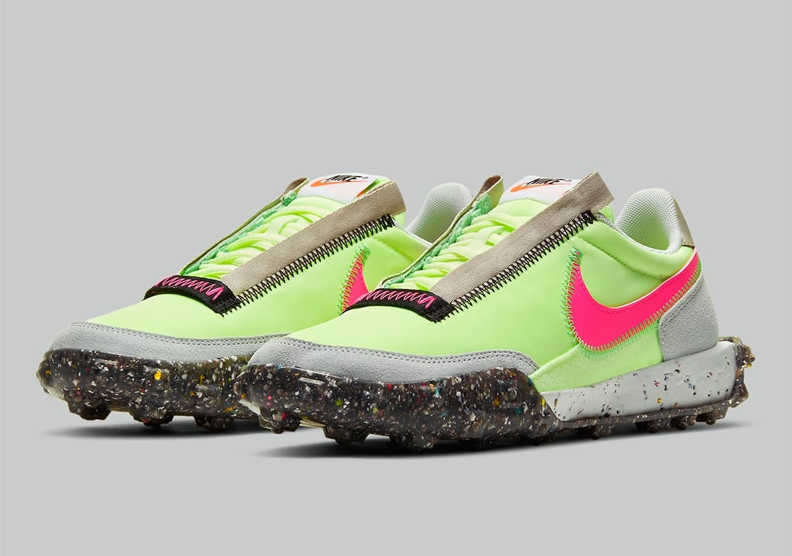 Nike Waffle Racer Wmns "Crater" (Pink/Yellow)