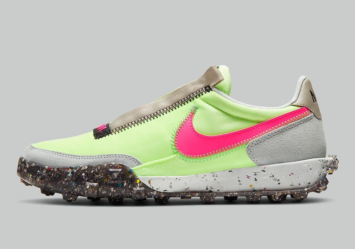 Nike Waffle Racer Wmns "Crater" (Pink/Yellow)