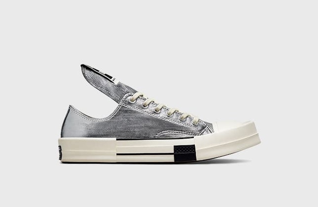 Rick Owens x Converse Chuck 70 Low "Metallic Silver" Rick Owens x Converse Chuck 70 Low "Metallic Silver"