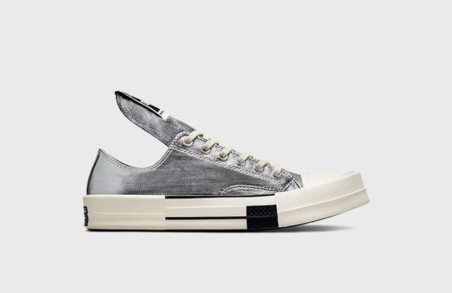 Rick Owens x Converse Chuck 70 Low "Metallic Silver"