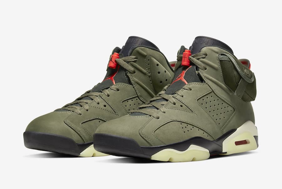 Travis Scott x Air Jordan 6 “Medium Olive”