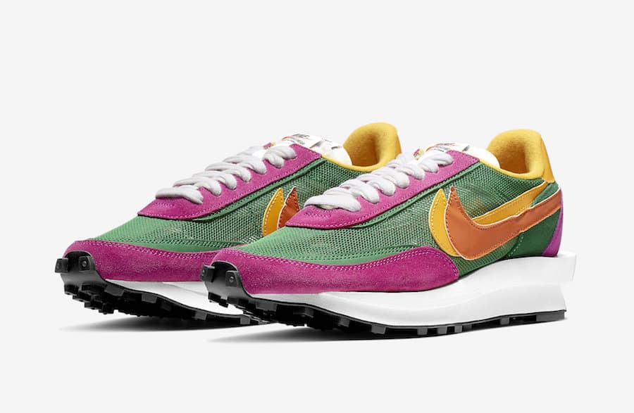 Sacai x nike ldwaffle pine green/del sol sales